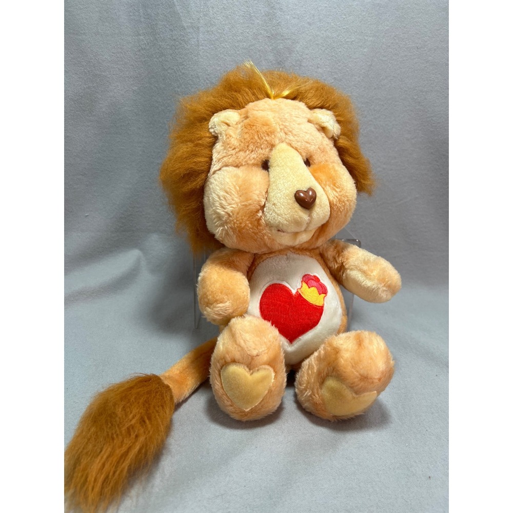 Care Bear Cousins Brave Heart Lion Plush 80s Vintage Kenner Stuffed Animal 13"